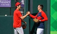 【MLB】大谷翔平、ヌートバーとの「笑顔の再会」に反響続々　明日4日には“侍対決”実現へ