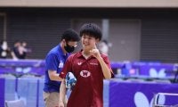 徳田が新人戦シングルスで優勝　単複２冠を果たした！