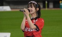 前回は大好評！熊本の応援アンバサダー、「#ババババンビ」の近藤沙瑛子さんが磐田戦でえがおSに再び来場！