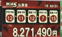 WIN5は800万円超の払戻し…七夕賞はセイウンハーデスがV