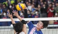 春高バレー　郡山女大付、２冠女王に粘りみせた　エース浅利「自分たちのプレーはしっかりできた」