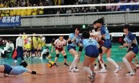 大阪国際滝井・大阪国際は敗退　相手エース止めきれず　春高バレー３回戦