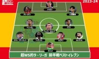 【2023-24 ラ・リーガ前半戦ベストイレブン】首位マドリー、大躍進ジローナから最多3選手を選出
