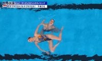 ゴッホも惚れる？世界水泳AS、オランダ美人双子ペアが水面に描く華麗な舞い