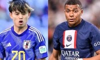 「久保マーク外しちゃったか〜」欧州CLでフランス代表エムバペの得点に直結した「久保建英のマークミス場面」にファン注目……韋駄天FWの豪快シュートを目前で許す