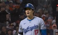 大谷翔平、3戦連続安打で首位打者キープも球審の判定に泣かされ2三振 球審に不満の一幕も ドジャース打線も振るわずスイープならず