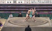 142キロ力士がたった2発で土俵の外に…“強烈”な突き押しに館内どよめき「すんごいもろ手」「将来が楽しみ」