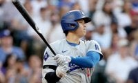 大谷翔平、“難敵左腕”サンチェスを攻略　コンパクトに中堅へ同点適時打を放つ　 初回の第1打席は右前打でマルチ安打