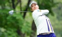 「全部受け入れていいゴルフを」 濱田茉優が初優勝へ首位浮上 渋野日向子は予選落ち
