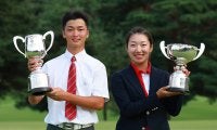 「日本ジュニア」は台風7号の影響で36ホール短縮 西山陽斗、長澤愛羅らが優勝
