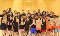 アランマーレ秋田が「バスケットボール教室」を開催…バスケの楽しさを子どもたちに伝授