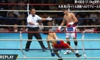 2度も吹っ飛ぶ衝撃KO 圧巻勝利に場内どよめき 「ヤバすぎる」ファン騒然