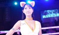 「ラウンドガール姿もかわいい」運転免許写真が“美人すぎる”と話題のグラドル、リング上の姿に「足ながっ」