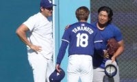 大谷翔平＆山本由伸が今永昇太と談笑　帽子取って挨拶…WBC世界一戦士が再集結
