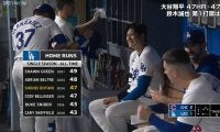 「バキューンっ！」大谷翔平、47号の打音がヤバい！これぞ“弾丸”の快音にファン騒然「めっちゃええ音！」