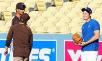 大谷翔平、ダルビッシュ＆松井裕樹と15分間の談笑　挨拶→記念撮影…首位攻防3連戦直前