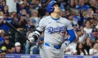 大谷翔平、54号3ランで「54-57」　日本人最多57盗塁→特大133m弾…打率2位＆130打点