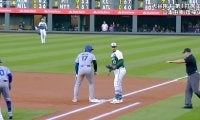セーフ判定だったのに…大谷翔平が珍しい走塁ミス！ ベッツの打球で爆速帰塁も「アウト」現地中継が捉えた決定的瞬間
