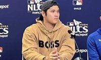 大谷翔平、WS進出を「明日決める」　走者なしの場面で初安打「やること変わらない」