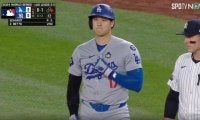 何が起きた？ 大谷翔平、走塁時に起きた“異変”「泣ける」 ユニフォームで左腕を固定…「痛々しい」「無理しないで」