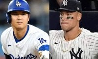確実視される大谷翔平、ジャッジのMVP選出　史上2度目の快挙達成に米メディアも期待「約70年ぶり」