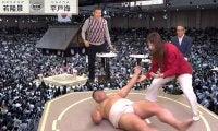「首の骨折れるw」「すごい音した」五輪メダリストの“キレ”に相撲芸人が悶絶…衝撃展開にファン騒然 