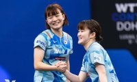 世界1位の大藤沙月、横井咲桜ペアが「信じられない逆転劇を見せた」　中国勢撃破に公式が脚光、シングルスでは直接対決が実現【WTTコンテンダーマスカット】