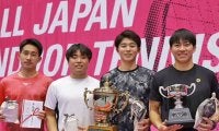  中川/楠原組が優勝 全日本室内 