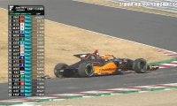 開始40秒でクラッシュ発生→無念の0周リタイア！？“優勝請負人”加入も絶望的なスタートに…「テストでは好調だったのに」「単独かよ」ファンも消沈