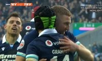 ラグビー通の大好物に解説者「うまいなー」スコットランドのSOラッセル、仲間のトライを生んだ絶妙の“間”に実況「一瞬のタイミング」