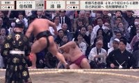 人気力士が土俵下に転落で“まさか”の展開 平和な光景に「みんな嬉しそうw」ほっこり