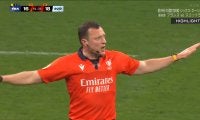 満員の観客席が騒然！フランスが食らった痛恨の逆転トライ、まさかの事態で取り消しに 解説者「え、チェック？」「やっぱり…」と困惑気味