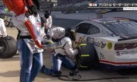 ウソだろ…ピット作業で突如ジャッキが落ちる戦慄の瞬間 解説者“何度も”絶叫「落ちた落ちた落ちた！」