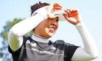 「家族で行きたい」18番の池ダイブ 山下美夢有の練習が長い！