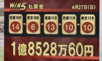 WIN5は1億8000万円超の払戻し…フローラSはカムニャックが快勝