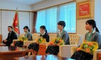 「またあの景色見たい」選抜3連覇の神戸弘陵女子野球部が市役所表敬