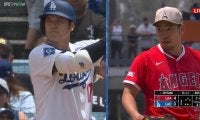 大谷翔平、“イチローばり”巧打で絶好調の菊池雄星を攻略…剛球を“受け流す”技ありヒット→塁上では「ニヤリ」と笑う光景も