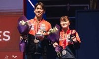 殊勲の銀メダルの“大吉”ペアに集まる称賛の声「驚異的なパフォーマンス」　吉村真晴、大藤沙月が中国撃破で躍動【世界卓球2025】