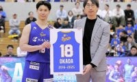 地元でプロ、全力プレーで完走　B3トライフープ岡山・岡田陸人選手