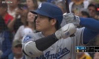 ドジャース、同地区対決2戦目で大敗…ゲーム差「1」に 大谷翔平は7試合連続安打も途中交代