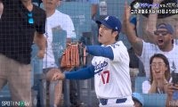 「カモン！」→「ノー！」投手・大谷、“大ハッスル” 際どい本塁突入シーンで「二度も」雄叫び、判定に一喜一憂