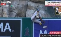 「重力に逆らってる！」アスレチックス外野手が魅せた史上最高クラスのHRキャッチ！川﨑宗則が「4つのセクシーポイント」を力説