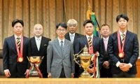 全日本大学野球Vを報告　「一人ひとりが役割を全うした」東北福祉大