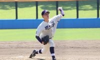 ドラフト上位候補に挙がる明治大の左腕が2回無失点の快投！代表監督も高評価【大学日本代表選考合宿】