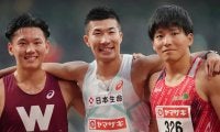 【陸上】男子100ｍ決勝　２～４位が同タイム着差あり決着で２位大上「びっくり」／日本選手権