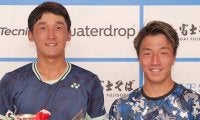  徳田廉大、白石光下しITF13勝目 