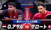 【男子シングルス2回戦】O.アサル vs グロート｜USスマッシュ2025