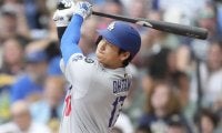 大谷翔平の先制31号を浴びたブルワーズ怪物新人が笑顔「彼を見るのは本当にクールだ」 第2打席では空振り三振を奪取「燃えた」