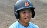 「病に悩む人に勇気を」　3校連合の佐藤海成選手、有言実行の安打
