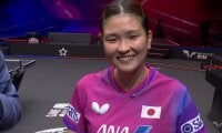 世界4位にストレート勝利の橋本帆乃香「自分が持っているものを出し切るつもりで試合に臨んだ」【卓球 USスマッシュ2025】